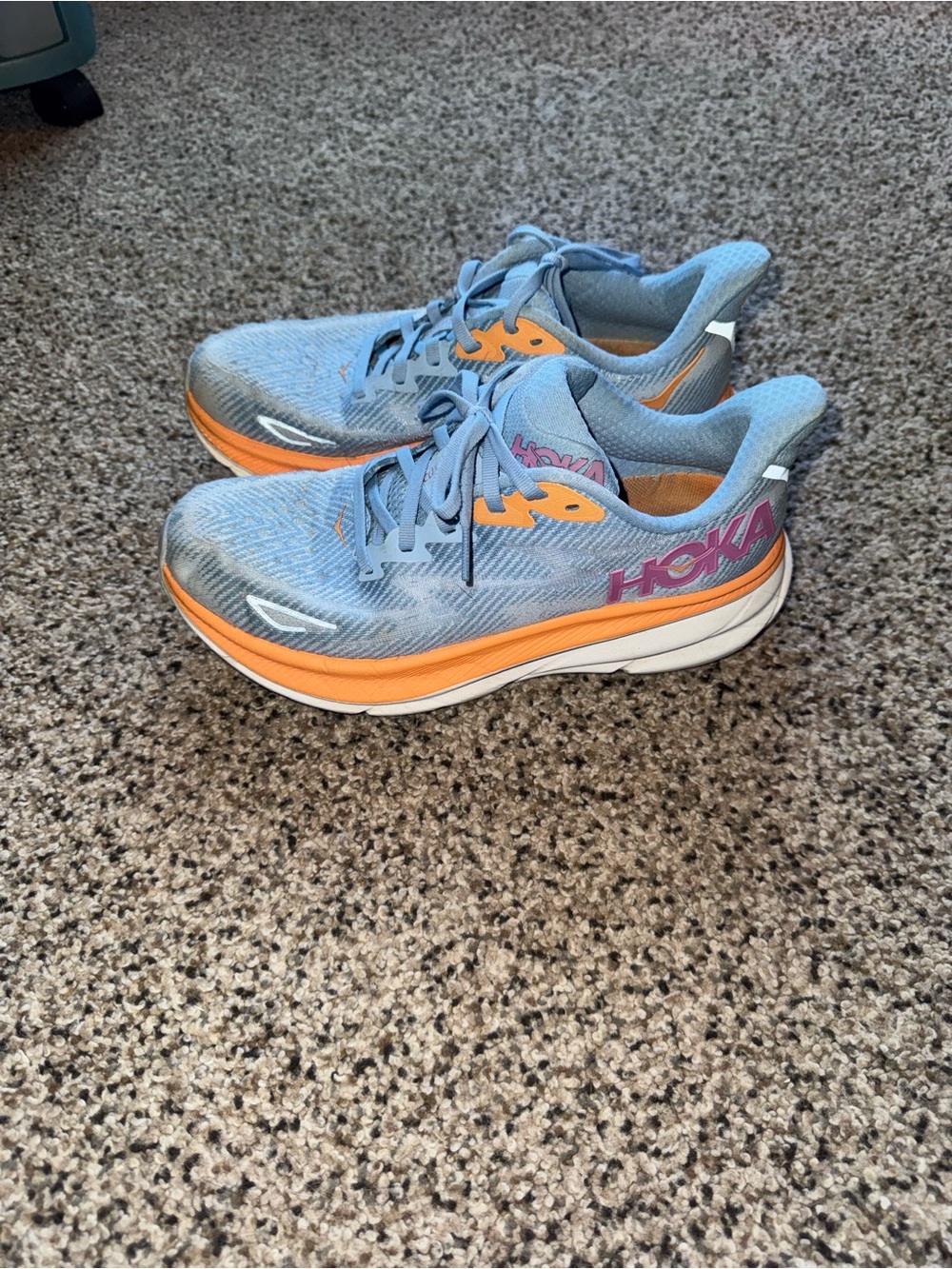 Women’s Blue Hoka Clifton 9 - Picture 2 of 5